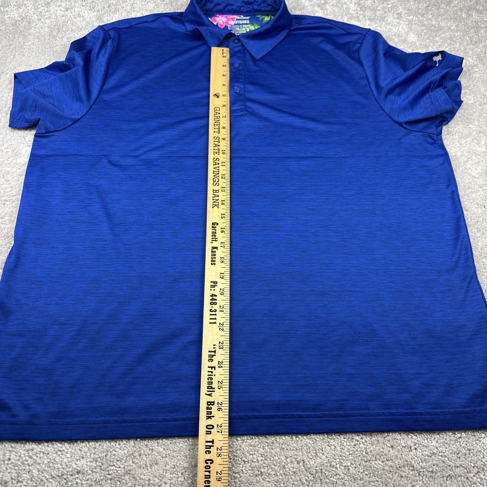 Birdie Bound Golf Performance Blue Polo Shirt Mens 3XL Stretch Casual Stretch - Picture 6 of 6
